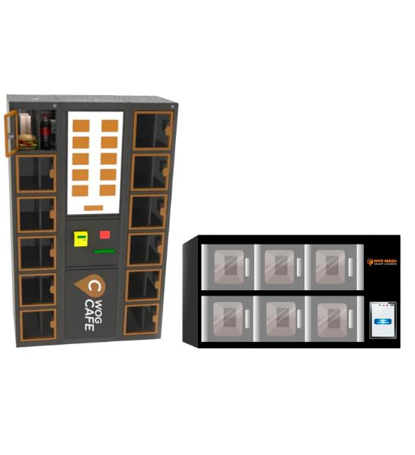 Punto de recogida automático para pedidos de comida y productos preparados